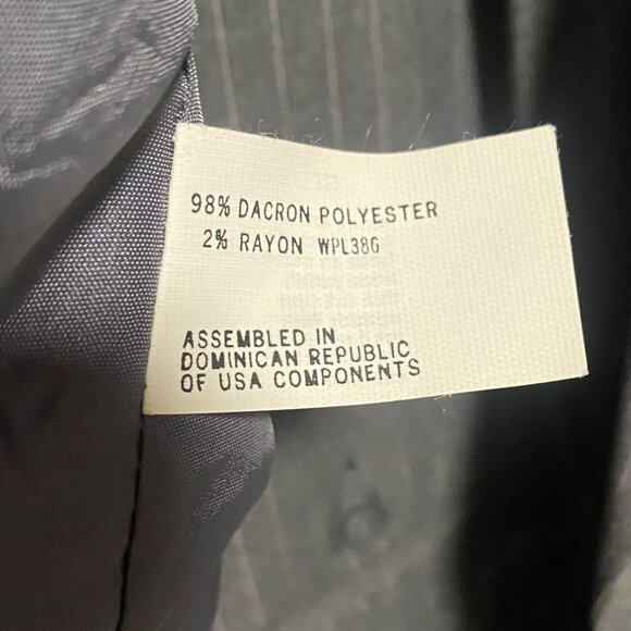 Men's VINTAGE Suit Gray Pinstripe NEW Reed St. James 40 Short 36x30 tag - Picture 3 of 7